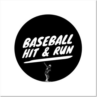 Baseball Hit & Run Posters and Art